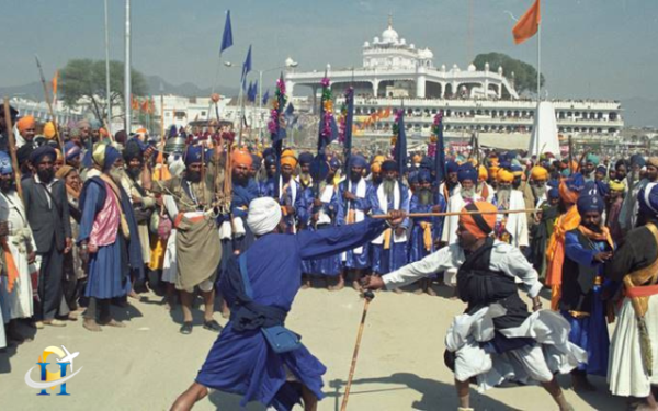 The Sikh festival culture and tradition at hola Mohalla in  Anandpur Sahib