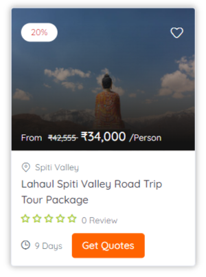 Lahaul Spiti Valley Road Trip Tour Package